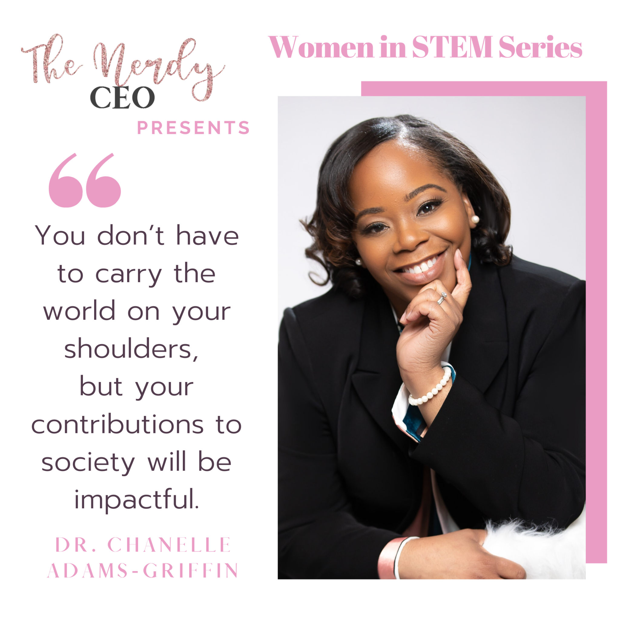 The Nerdy CEO presents: Women in STEM Series Introducing Professor Dr ...